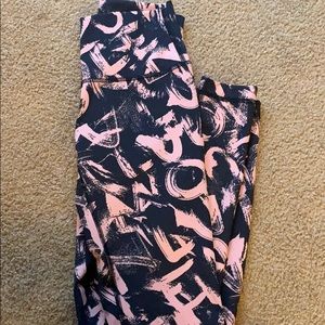 Lululemon LOVE Graffiti Leggings